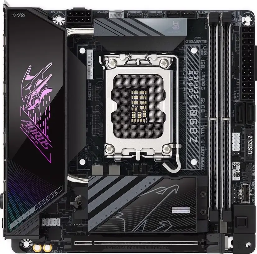 Montaje Placa Base Gigabyte Z890I AORUS ULTRA Gaming PC Galapagar